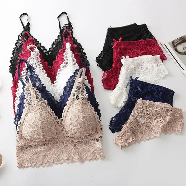 Floral Lace Bra & Panty Set