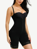 Faja 3 Layers of Abdomen Adjustable Strap Postsurgical Full Body Shaper