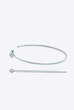 Adored 925 Sterling Silver Moissanite Hoop Earrings