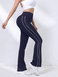 Side-Stripe Flare Leggings