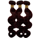 Burgundy Body Wave Human Hair Bundle Deal