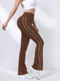 Side-Stripe Flare Leggings