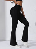 Faith Script High-Waist Flare Leggings