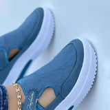 Round Toe Platform Sneakers