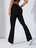 Faith Script High-Waist Flare Leggings