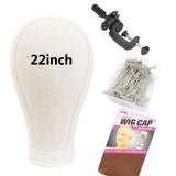 Canvas Wig Head with Table Clamp Stand