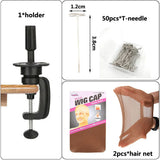 Canvas Wig Head with Table Clamp Stand