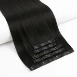 Jet Black Seamless Clip-ins