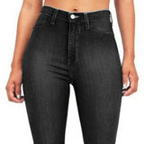 High Waisted Stretch Flare Jeans
