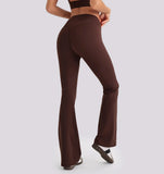 V-Waist Flare Pants Two-Piece Set