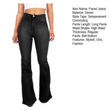 High Waisted Stretch Flare Jeans