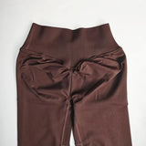 Seamless Crossover-Waist Flare Leggings
