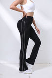 Side-Stripe Flare Leggings
