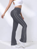 Side-Stripe Flare Leggings