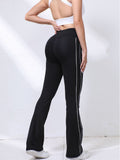 Side-Stripe Flare Leggings