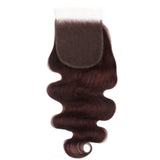 Burgundy Body Wave 5x5 HD Lace Closure