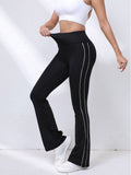Side-Stripe Flare Leggings