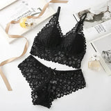 Floral Lace Bra & Panty Set