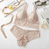 Floral Lace Bra & Panty Set
