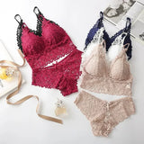 Floral Lace Bra & Panty Set