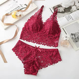 Floral Lace Bra & Panty Set