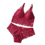 Floral Lace Bra & Panty Set