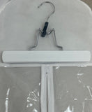 Hair Extension & Wig Carrier Bag with Hanger - White