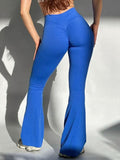 Scrunch-Back Flare Leggings