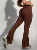 Scrunch-Back Flare Leggings