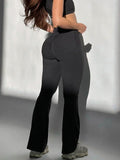 Scrunch-Back Flare Leggings