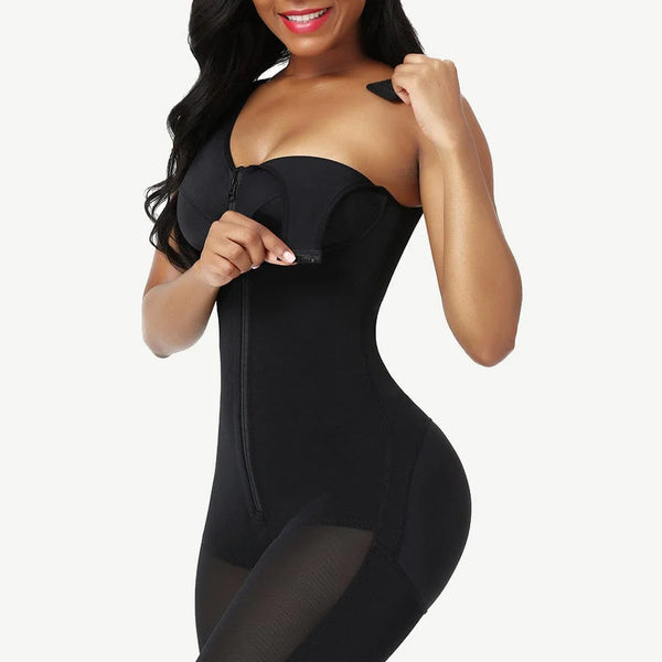 Lace Trim Faja Body Shaper with Tummy Control