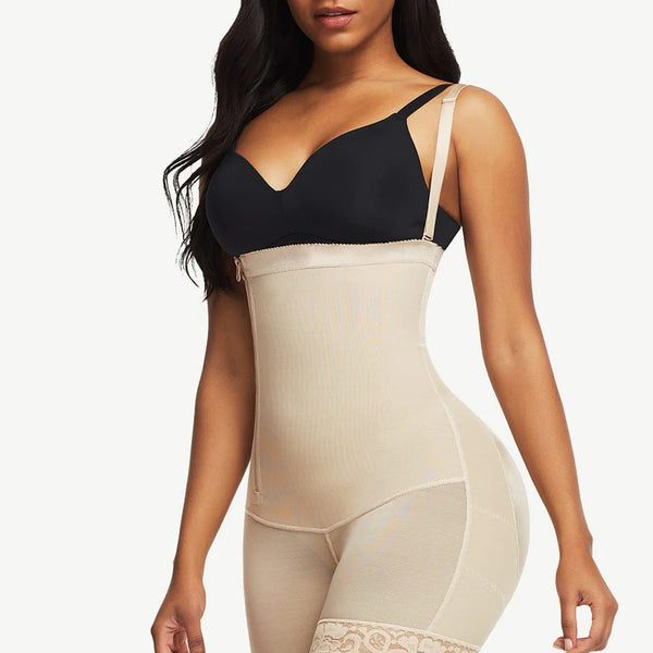Faja Body Shaper With Detachable Straps Side Zip