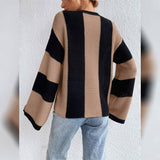 Ribbed Knit Striped Sweater
