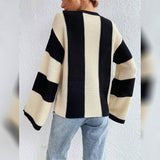 Ribbed Knit Striped Sweater