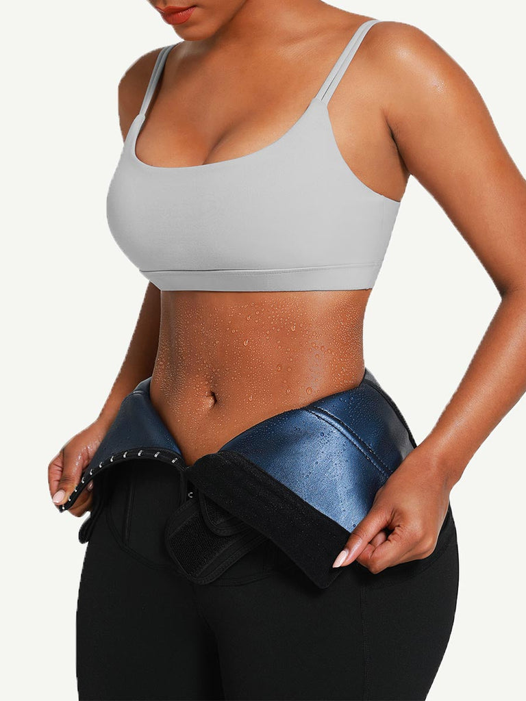 Butt Lifting Leggings Slimming Belt Smooth Hooks with Pocket for Yoga