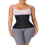 Black Latex Tummy Wrap Compression Band Higher Power